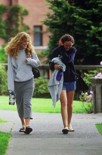 Girl walking in the park